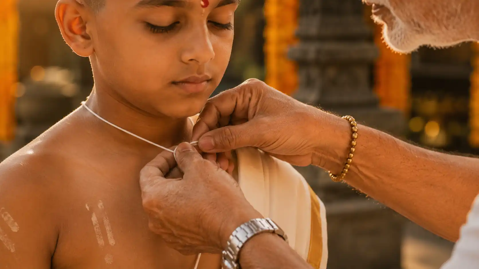 Threading ceremony photo 7